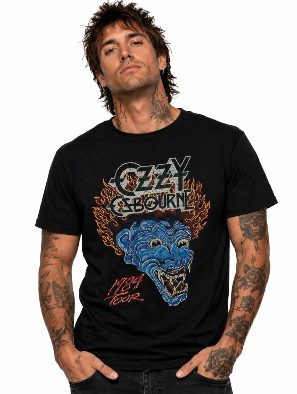 Ozzy Osbourne 1984 Tour Double-Sided Shirt